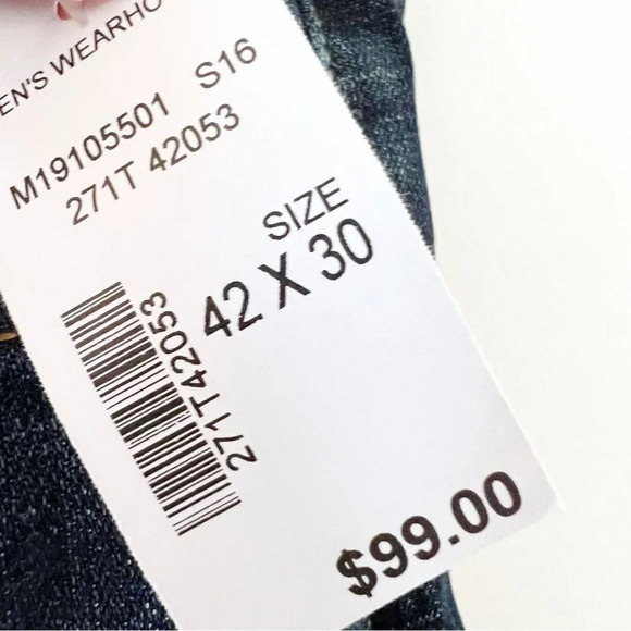 Lucky Brand Men’s Jeans 361 Vintage Straight Dark Blue Wash 42 X 30 New With Tag - Picture 4 of 14